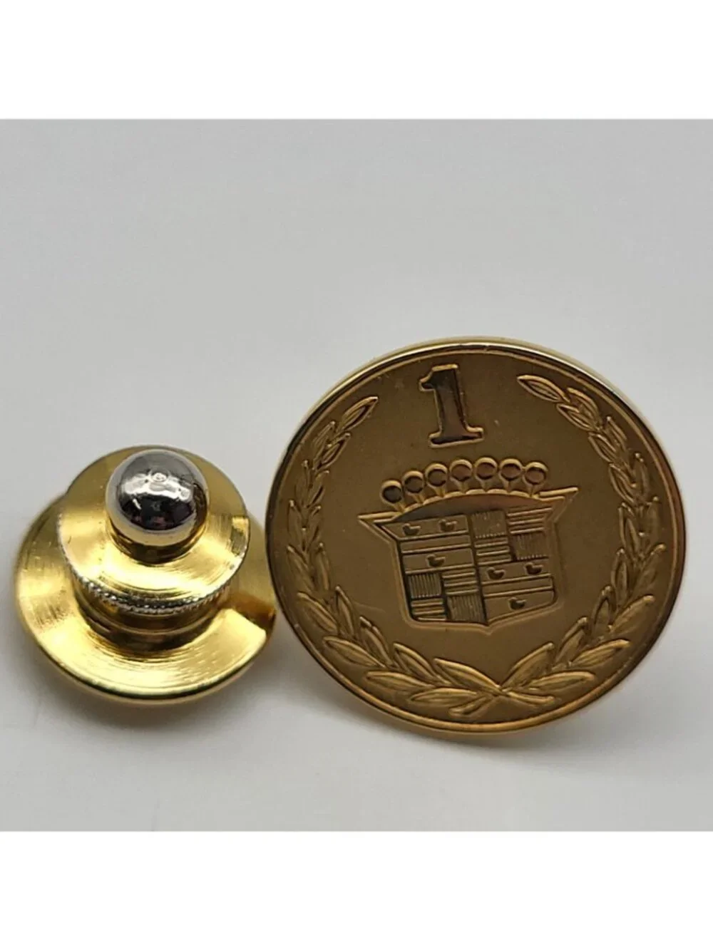 Cadillac tie tack lapel pin gold plated  Luxury tie tack